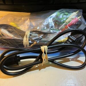 Box of misc electronic cords etc